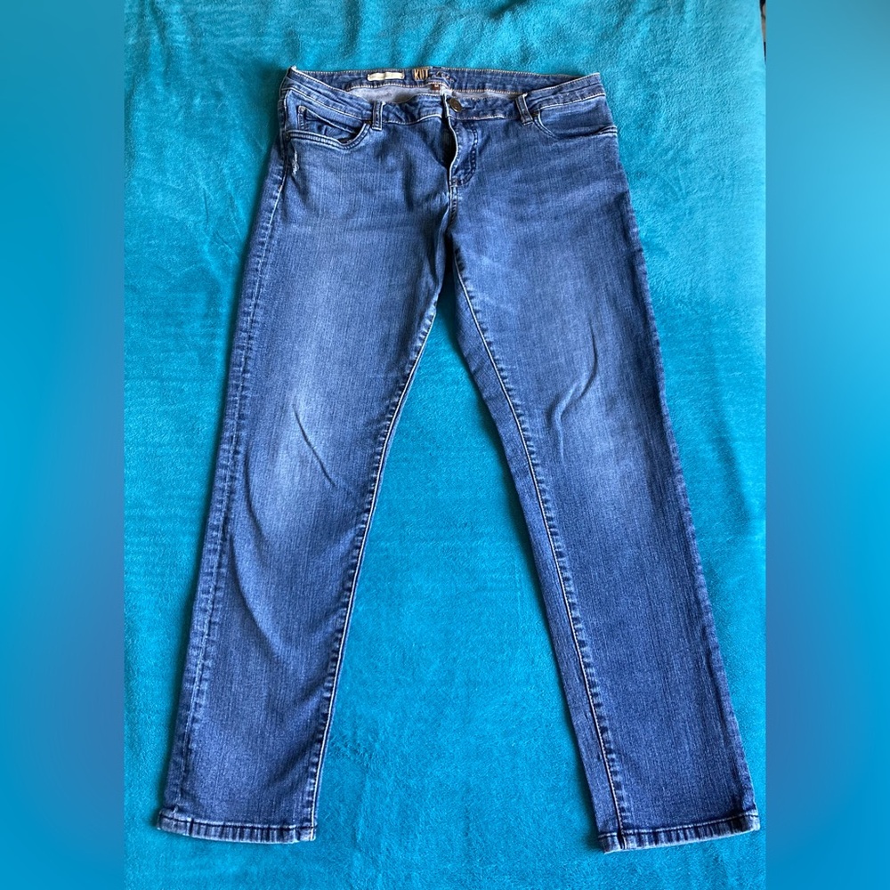 Kut from the Kloth Blue Ankle Cropped Jeans Sz 12